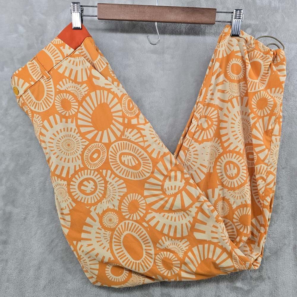 Backcountry Hiking Pants Women 8 Orange Sunburst Geometric Geometric Utility